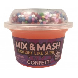 Лизун Slime - Mix&Mash Confetti, 180 г Compound Kings 110292